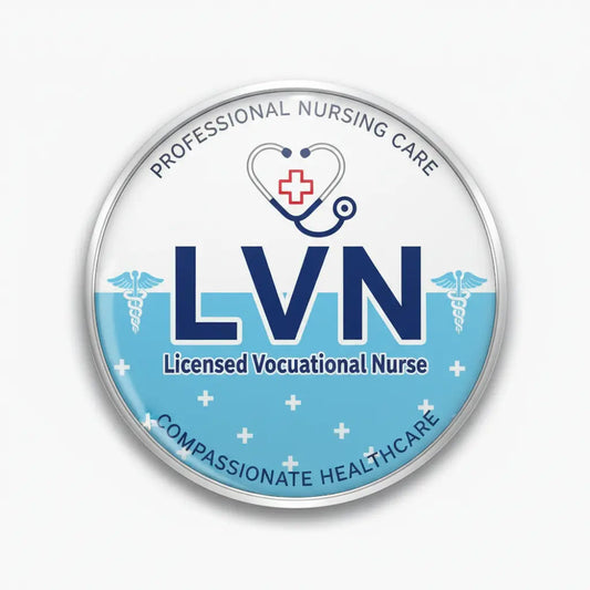 Licensed Vocational Nurse (LVN) Pinback 2.25-inch - My Pinbacks