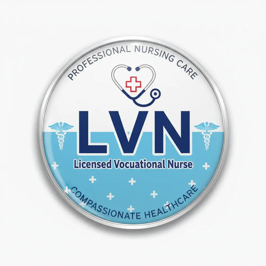 Licensed Vocational Nurse (LVN) Pinback 2.25-inch