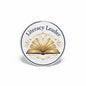 2.25-inch round pinback badge with “Literacy Leader” text and gold open book