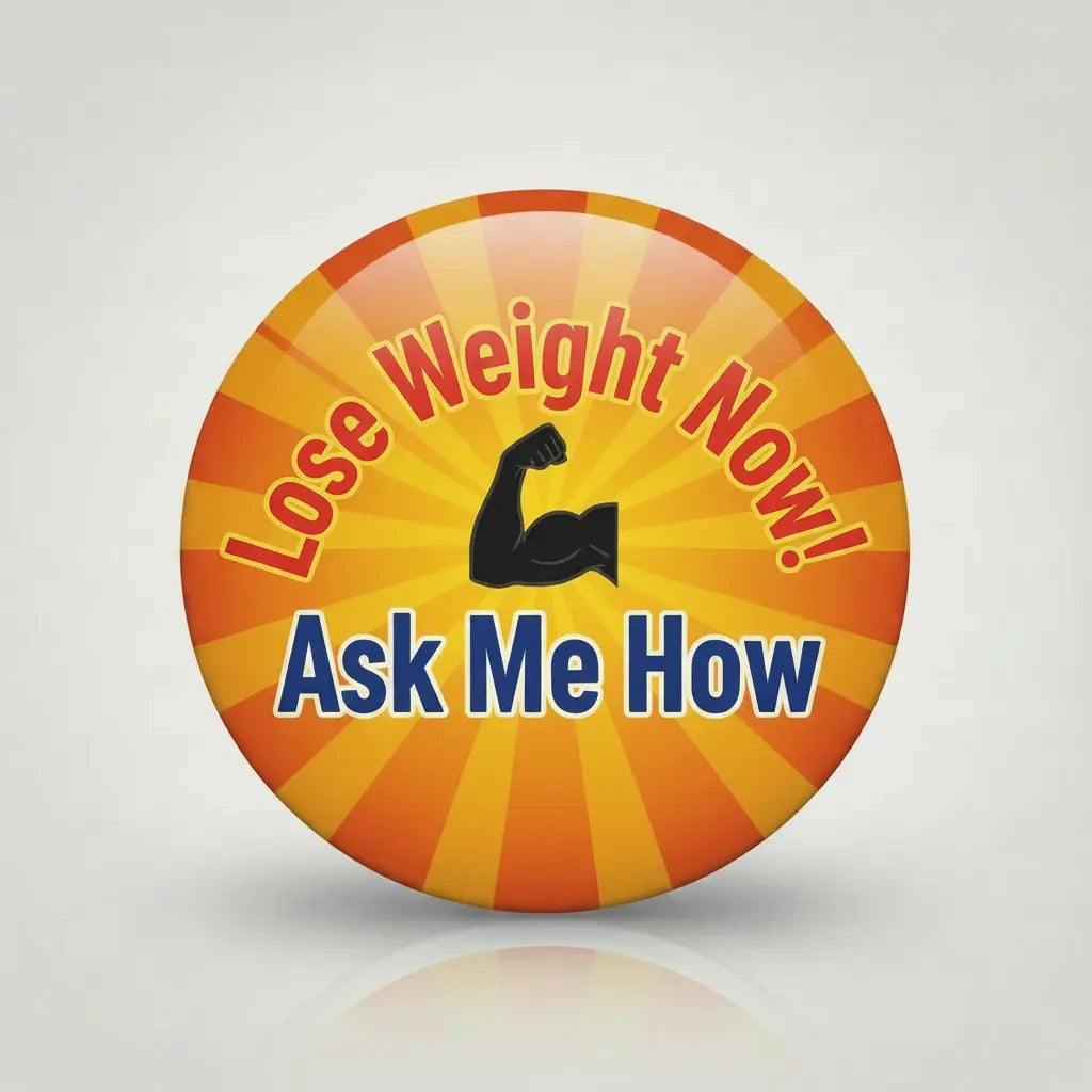 Lose weight now! Ask me how Pinback 2.25-inch - My Pinbacks