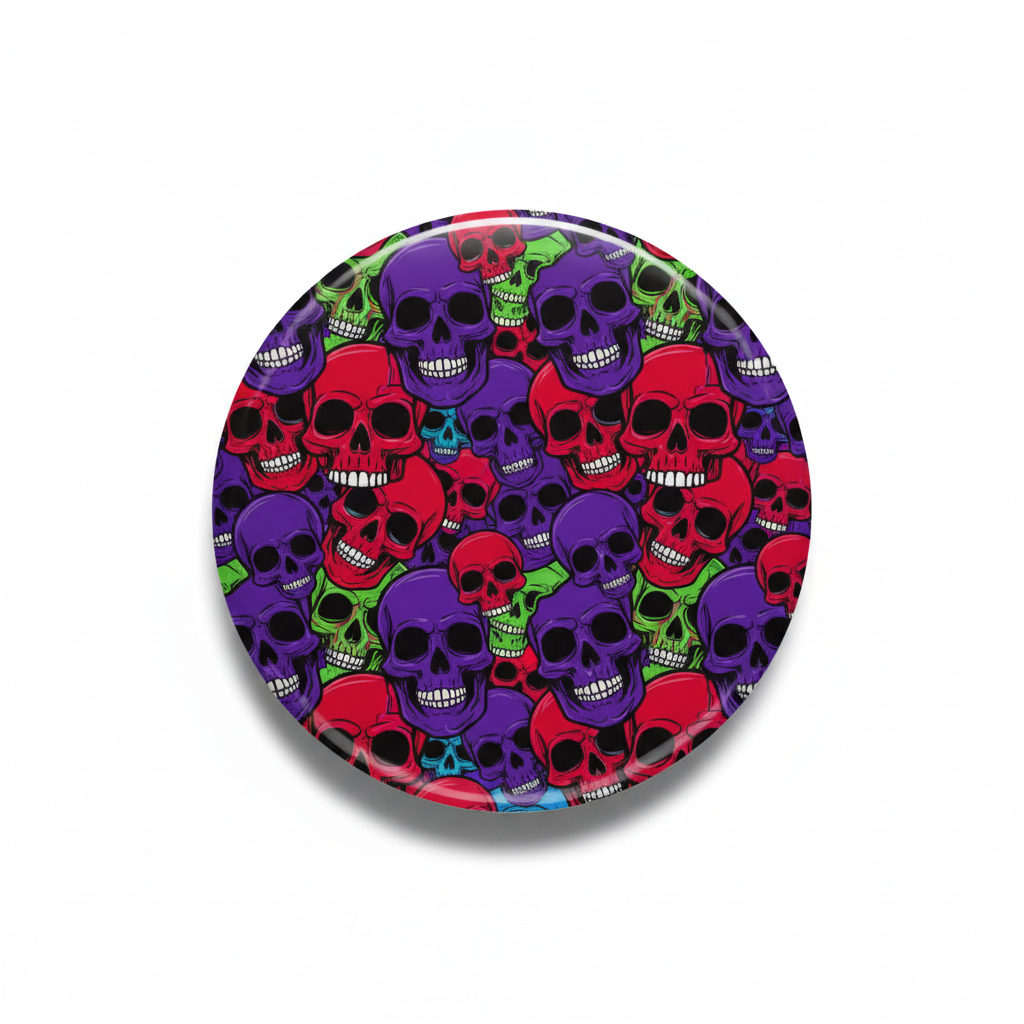 Lots of Skulls Pinback 2.25-inch