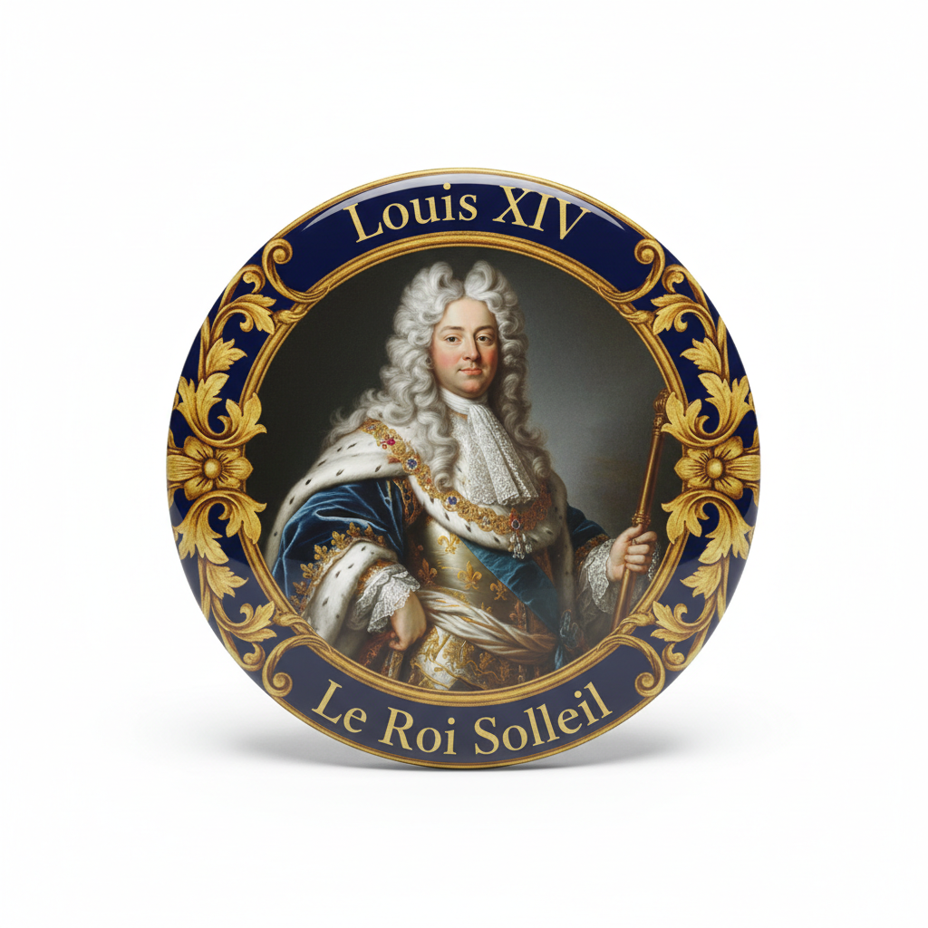 Louis XIV France Pinback 2.25-inch Mypinbacks.com