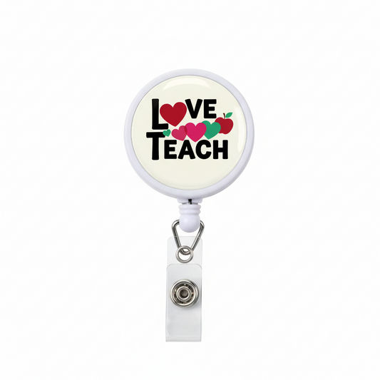 Love Teach Retractable Badge Reels 1.45-inch