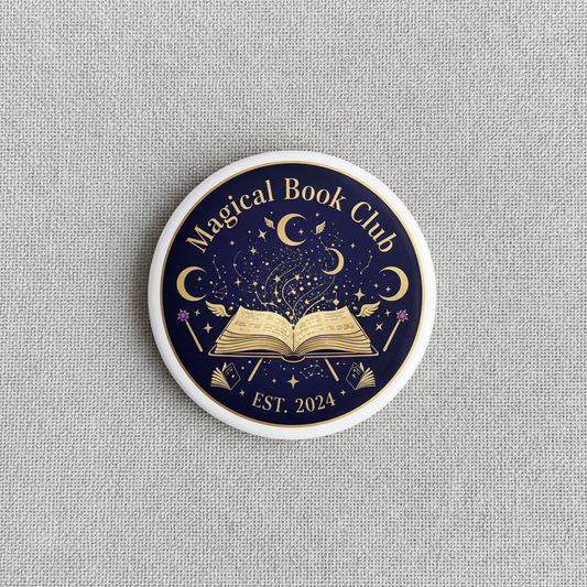Magical Book Club Pinback 2.25-inch