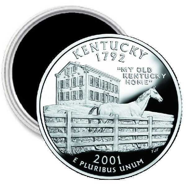 Kentucky State Quarter Mint Image Magnet 2.25"