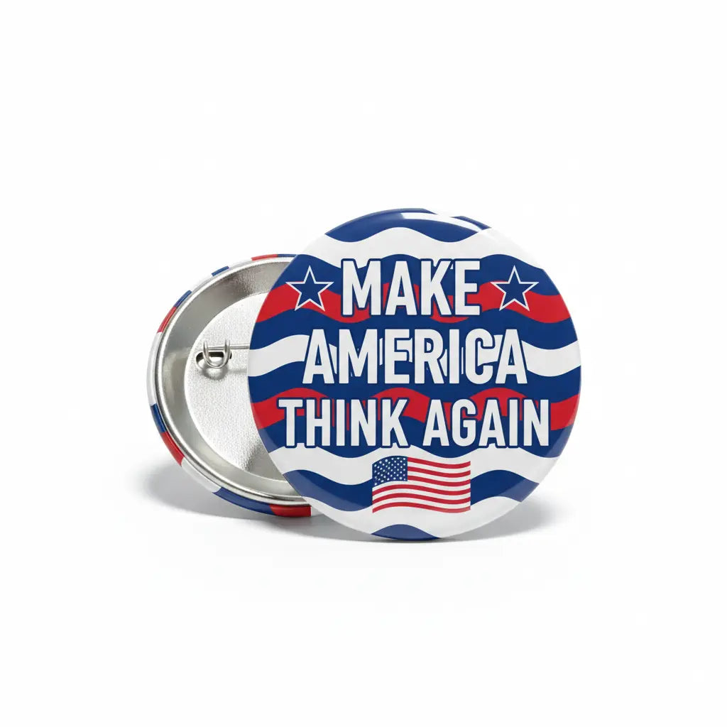 Make America Think Again Pinback 2.25-inch