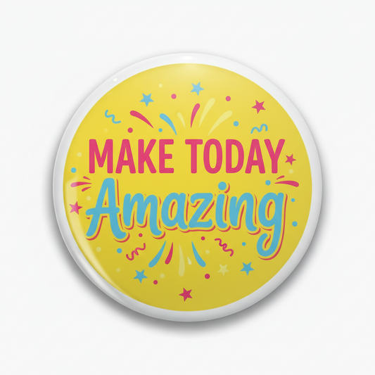 Colorful Wildflower Dad To Be Pin Button 2.25-inch