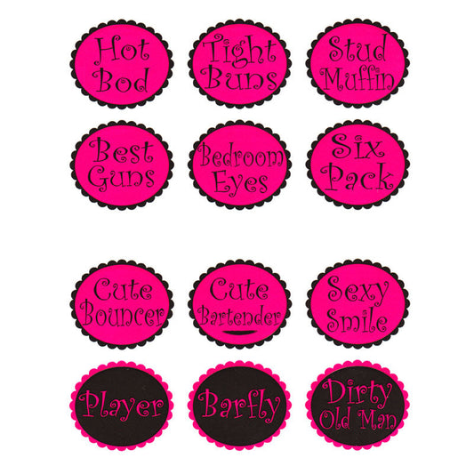 Man Hunt Stickers (1 sheet/pkg) Pinback 1.25"