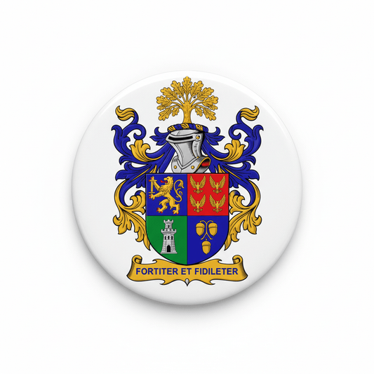 McKinley Family Crest Coat Arms Pinback 3-inch - My Pinbacks
