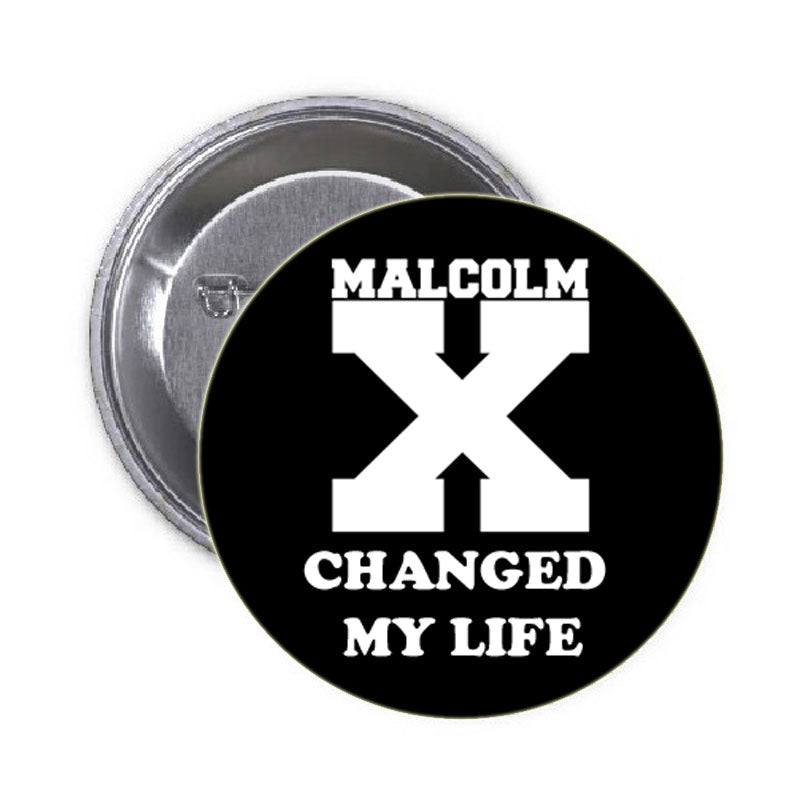 Malcolm X a changé ma vie Pinback 1.25"