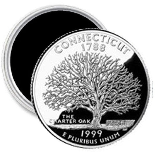 Connecticut State Quarter Mint Image Magnet 2.25"