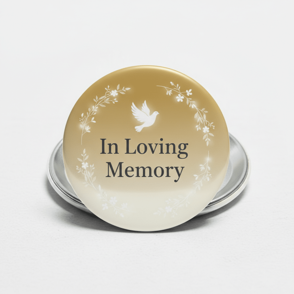 Memorials Honor a loved one Pinback 2.25-inch - My Pinbacks