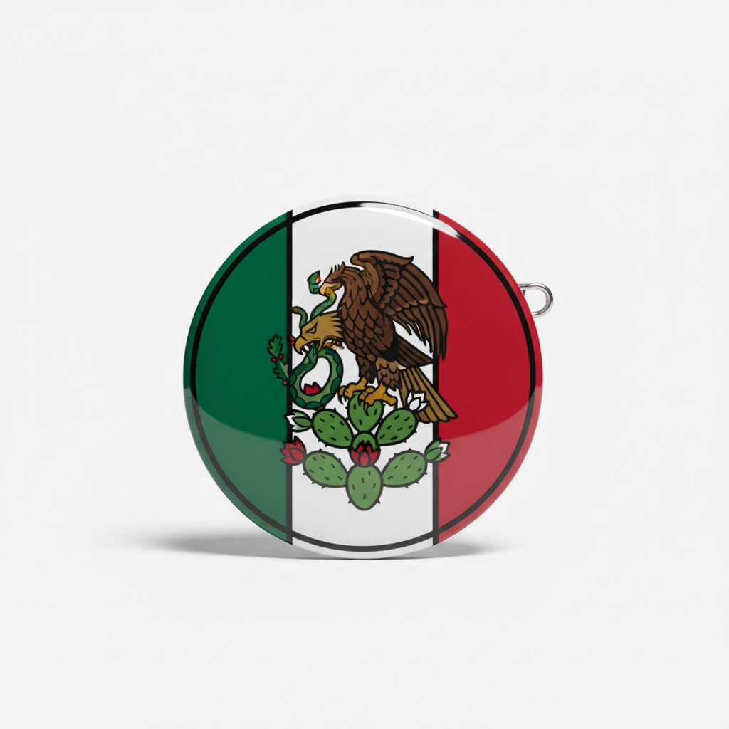Mexican Eagle Mexico colors Pinback 2.25-inch