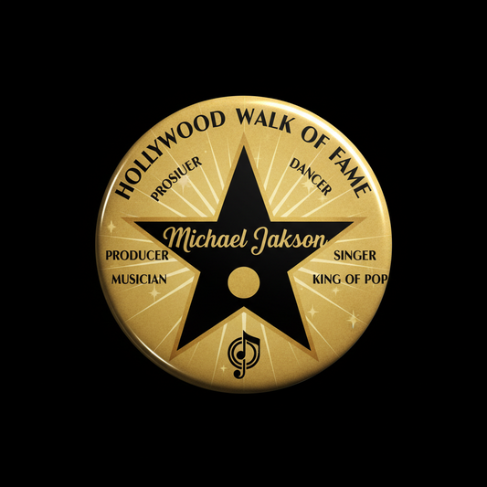 Michael Jackson Hollywood Star Pinback 2.25-inch