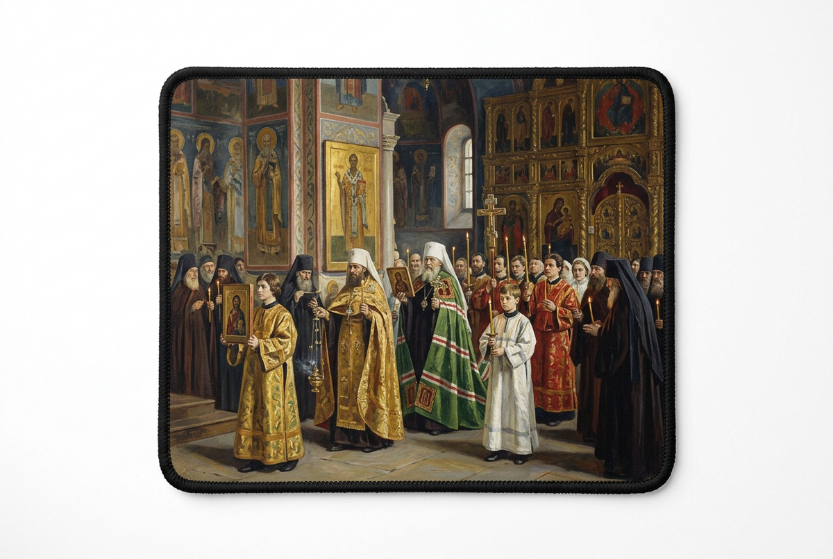 Mikhail Nesterov The Great Consecration Mousepad
