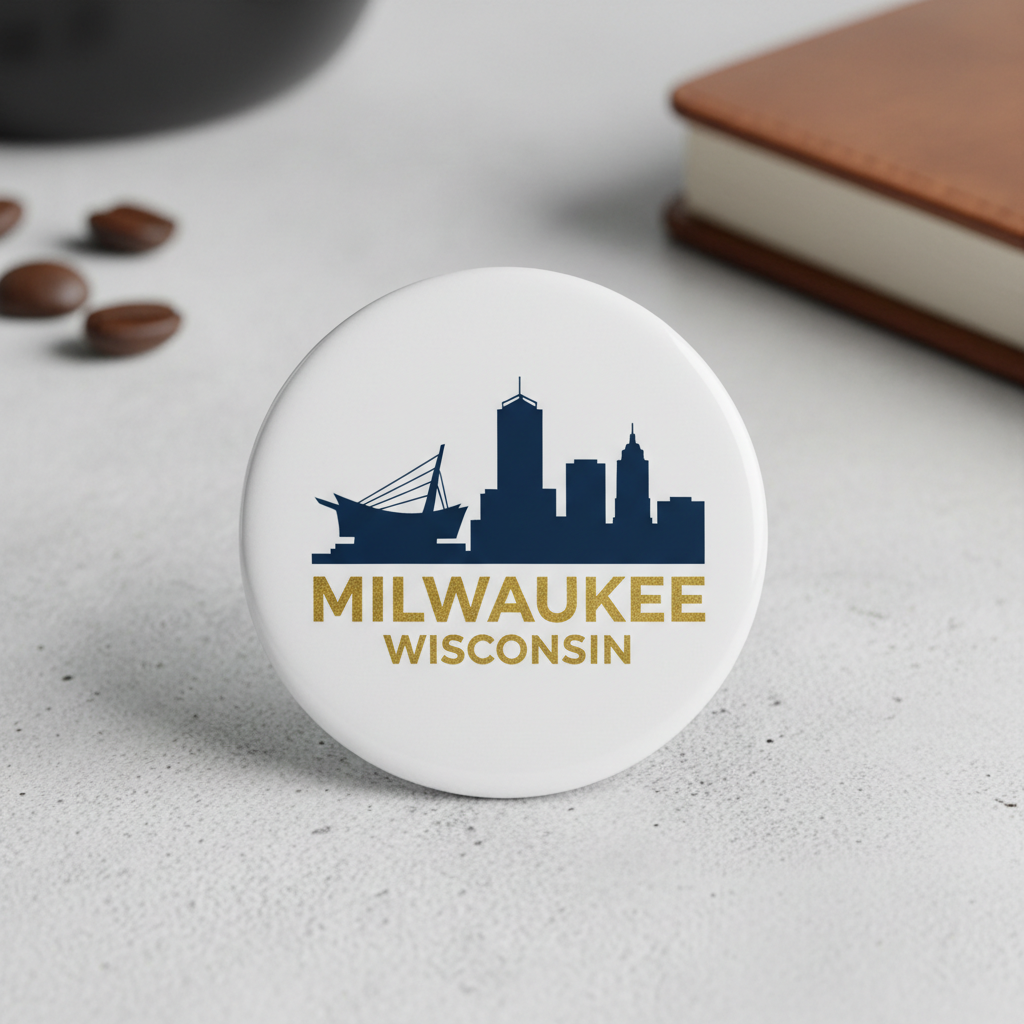 Milwaukee Wisconsin Pinback 2.25-inch