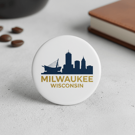 Milwaukee Wisconsin Pinback 2.25-inch - My Pinbacks