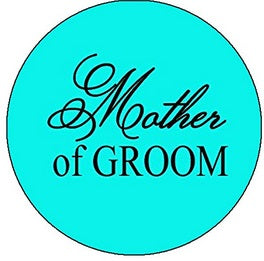 Mother of the Groom Pinback 1.25" blue