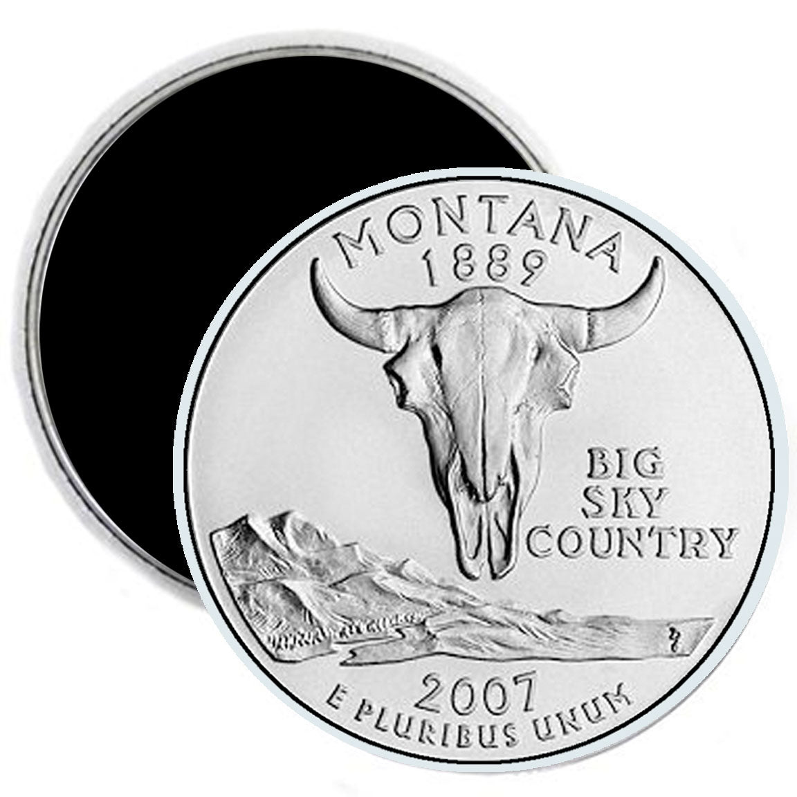 Montana Nebraska State Quarter Mint Image Magnet 2.25"