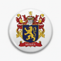 Moses Family Crest Coat of Arms Pinback 3-inch - My Pinbacks