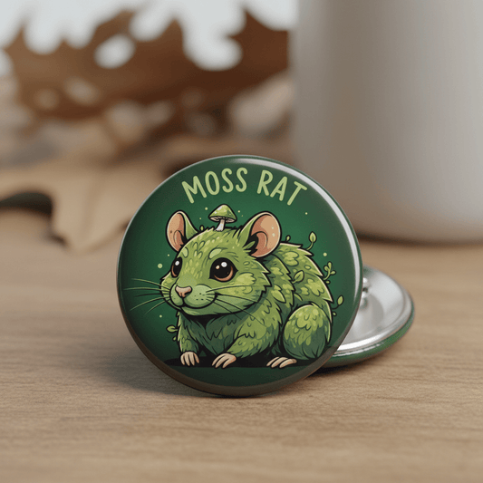 Moss Rat Pinback 2.25-inch - My Pinbacks
