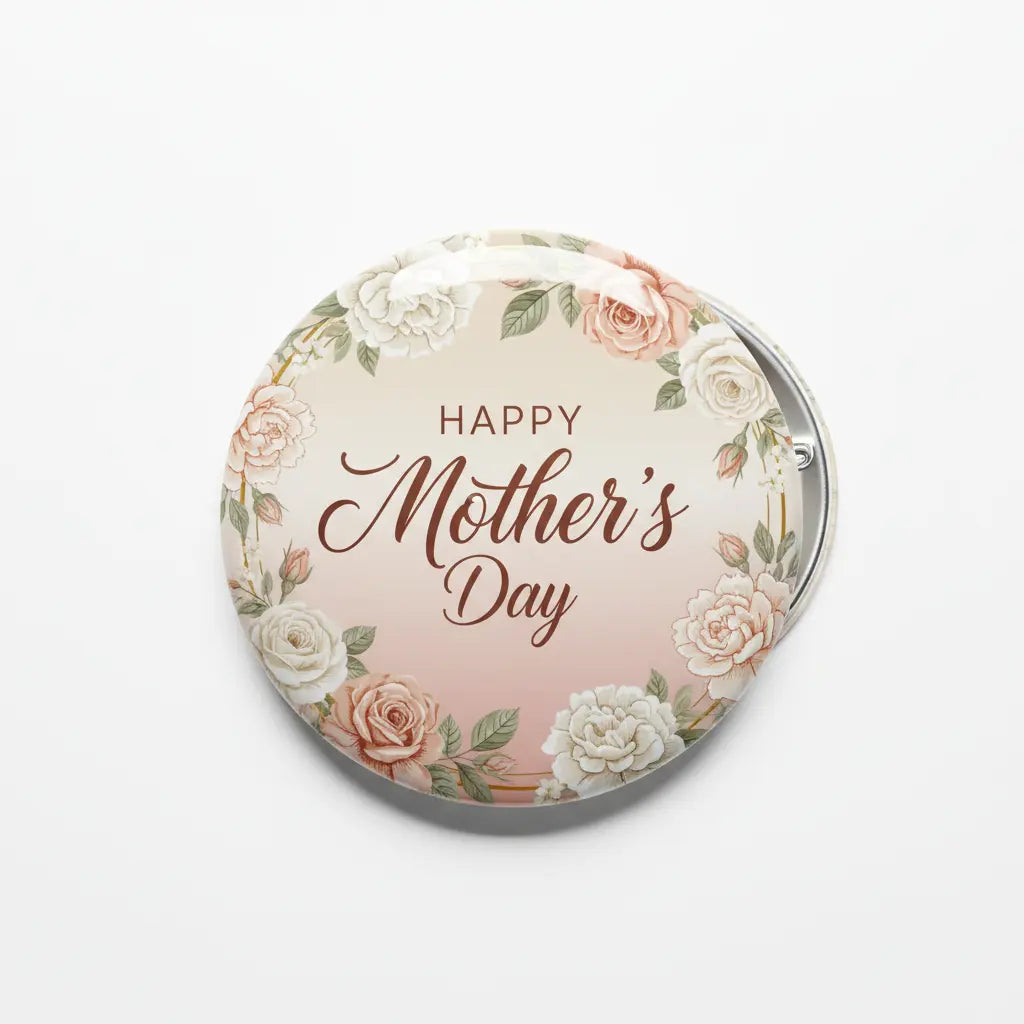 Mothers Day Pin Button Badge 2.25-inch 10 Pcs - mypinbacks.com