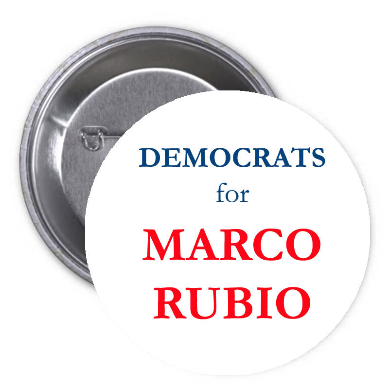 Les Démocrates pour Marco Rubio Pinback 1.25"