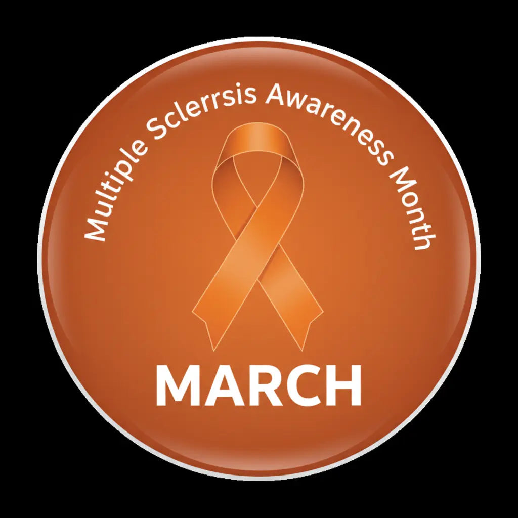 Multiple Sclerosis Awareness Month March Pinback 2.25-inch
