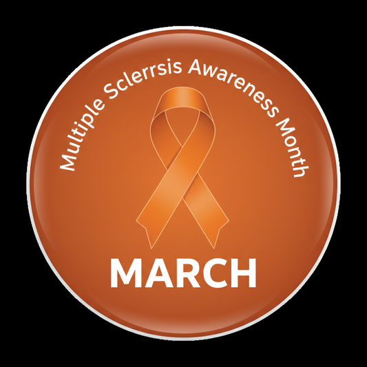 Multiple Sclerosis Awareness Month March Pinback 2.25-inch