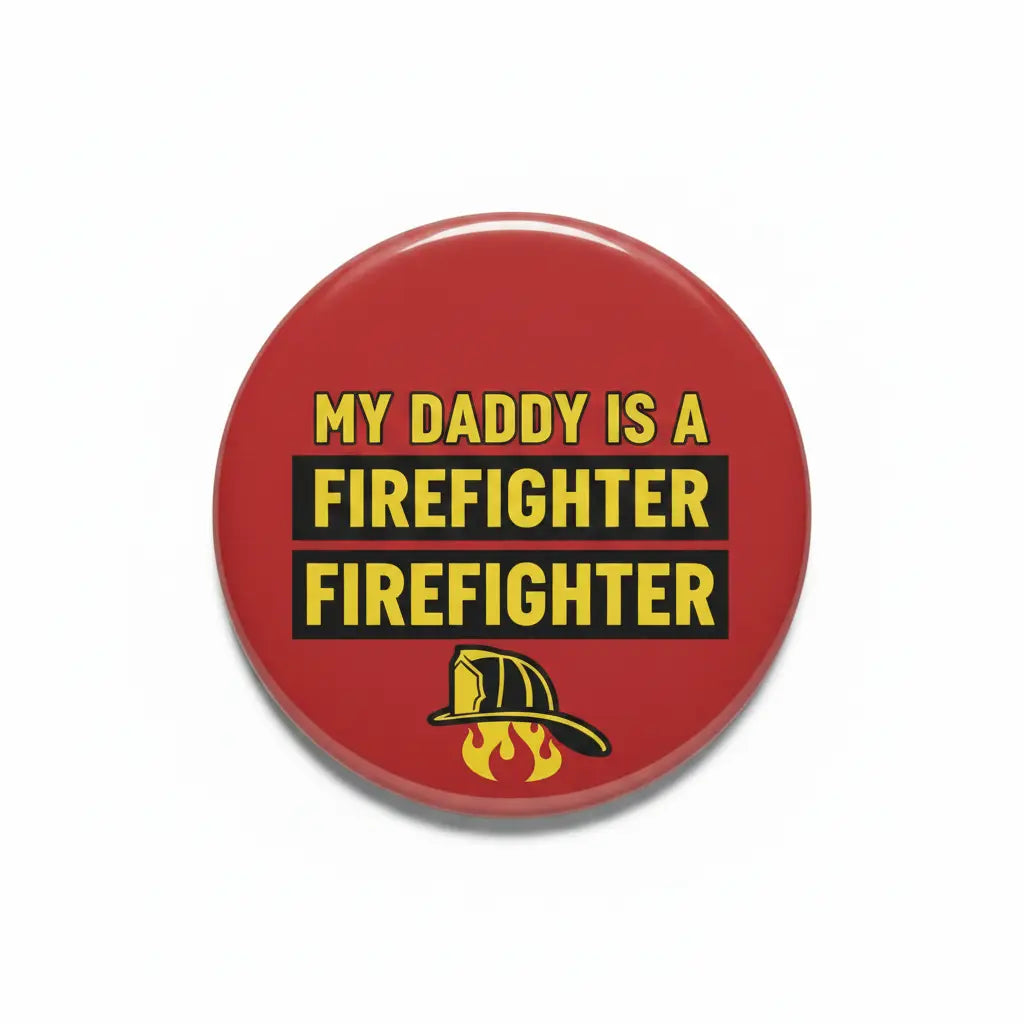 My Daddy is a Firefighter Pinback 2.25-inch