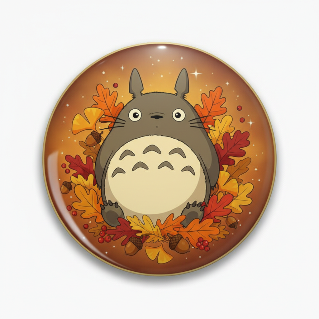 My Neighbor Totoro Autumn Pinback 2.25-inch