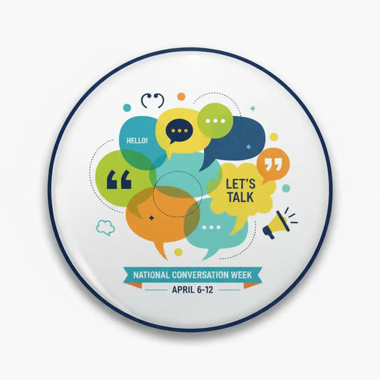 National Conversation Week Pinback 2.25-inch