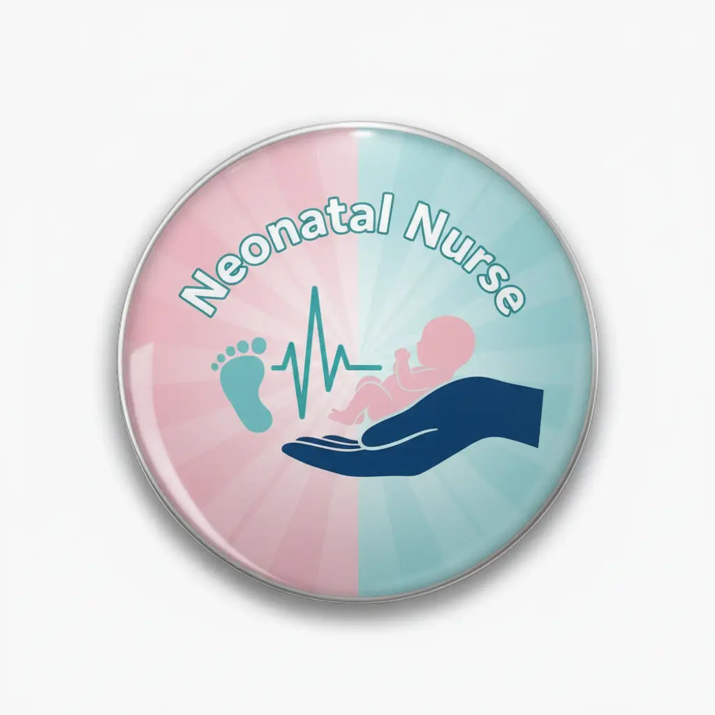 Neonatal Nurse Pin Button 2.25-inch - mypinbacks.com