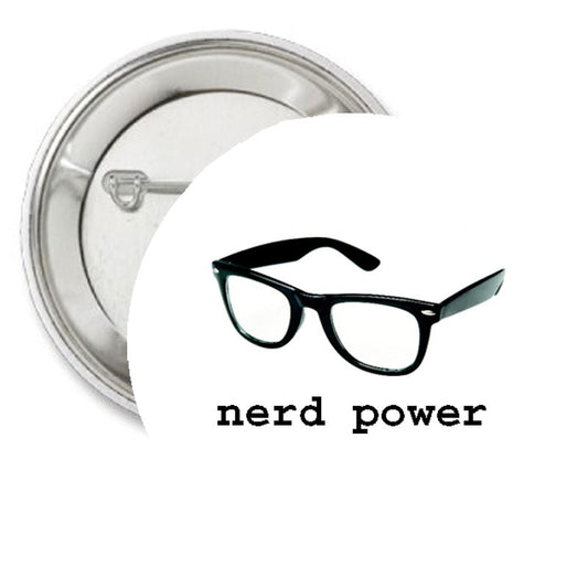 Pin de Nerd Power de 1,25"