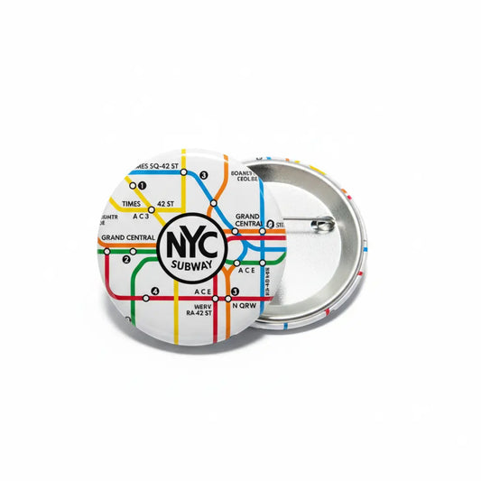 New York Subway Pinback 2.25-inch