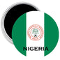 Nigeria football team magnet, round green/white design with NFA crest and “NIGERIA” text