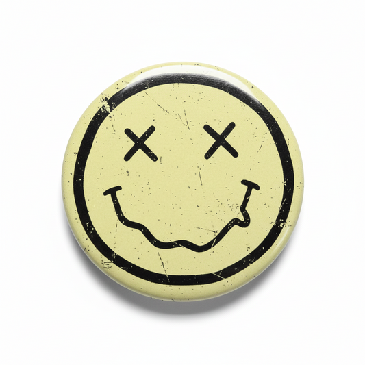 Nirvana Smiley Face Pinback 2.25-inch