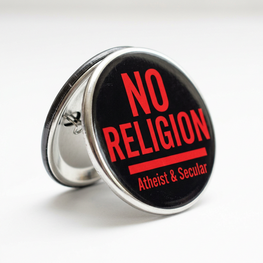 NO RELIGION Pin Button 2.25-inch