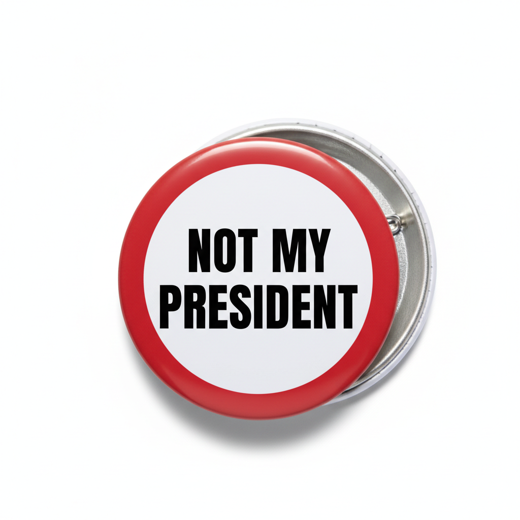 NOT MY PRESIDENT Pinback 2.25-inch