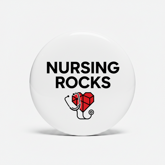 Nurse Nursing Rocks Retractable Reels 1.45-inch