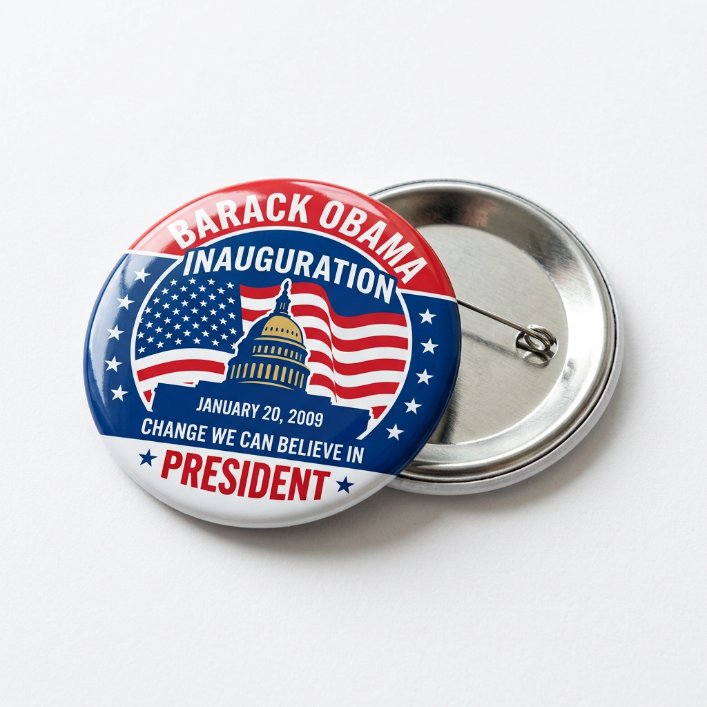 Obama Inaugural Pin Button 2.25-inch