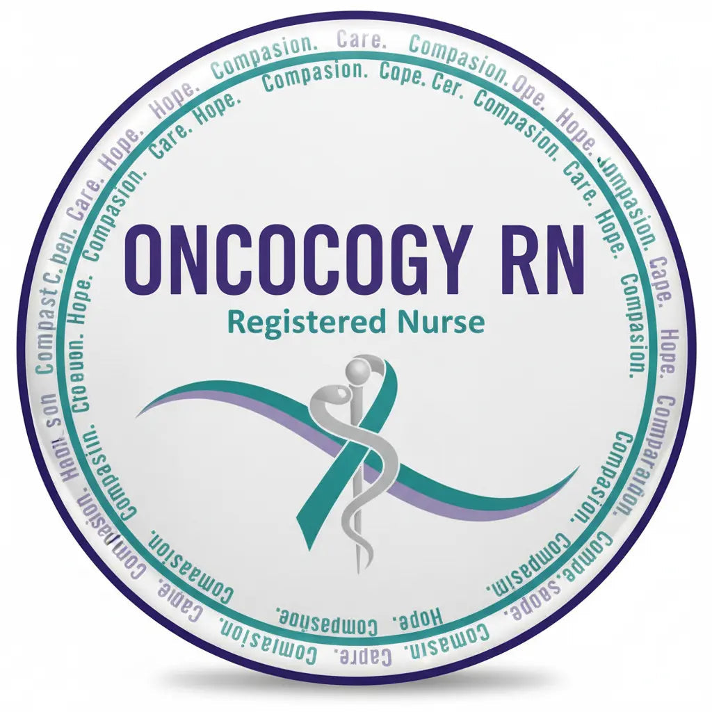 Oncology Registered Nurse Pin Button 2.25-inch - mypinbacks.com
