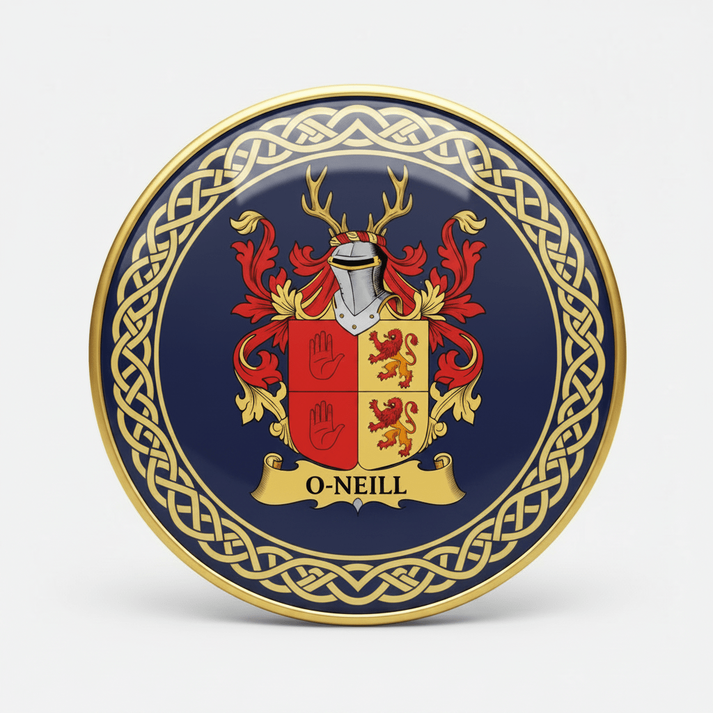 O’Neill Family Crest Coat Arms Pinback 3-inch - My Pinbacks