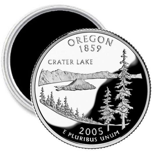 Oregon State Quarter Mint Image Magnet 2.25"