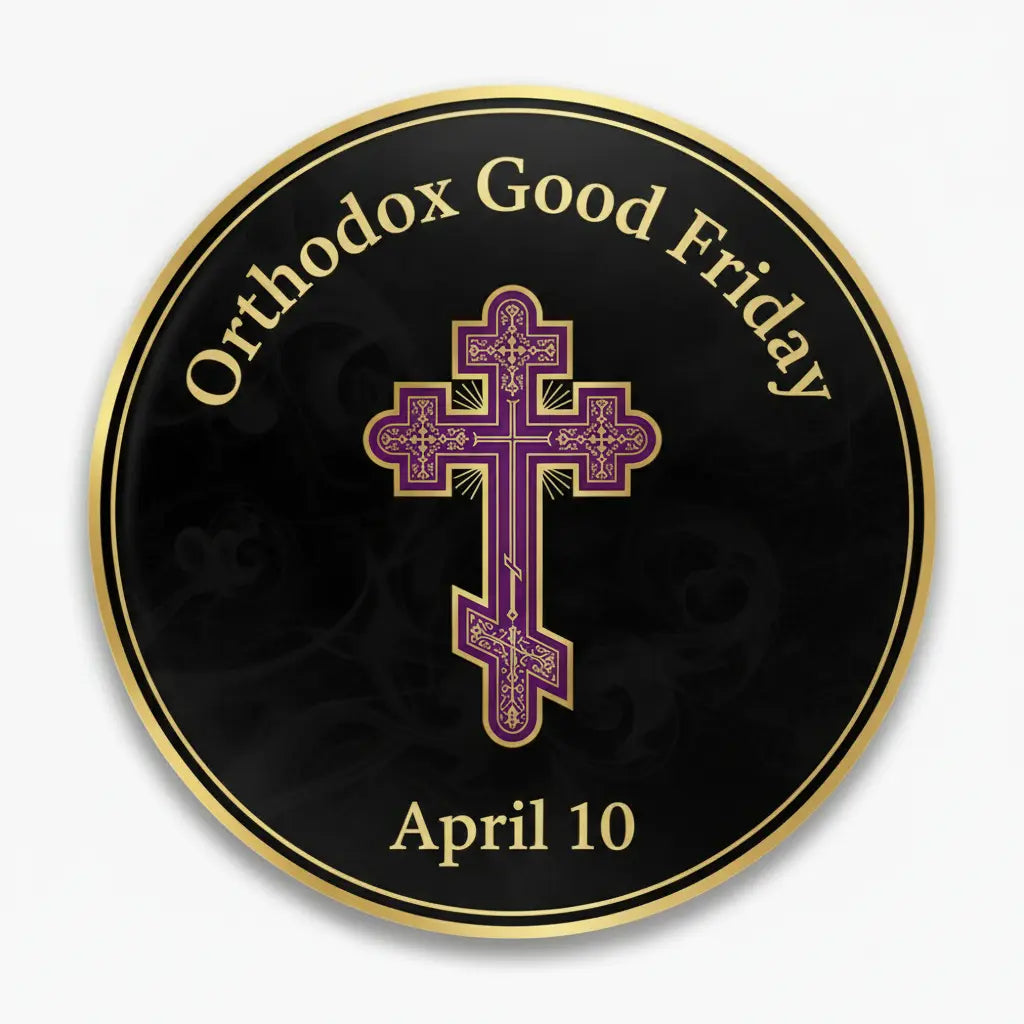 Orthodox Good Friday (April 10) Pin Button 2.25-inch - mypinbacks.com