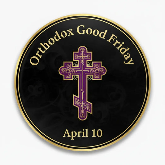 Orthodox Good Friday (April 10) Pinback 2.25-inch