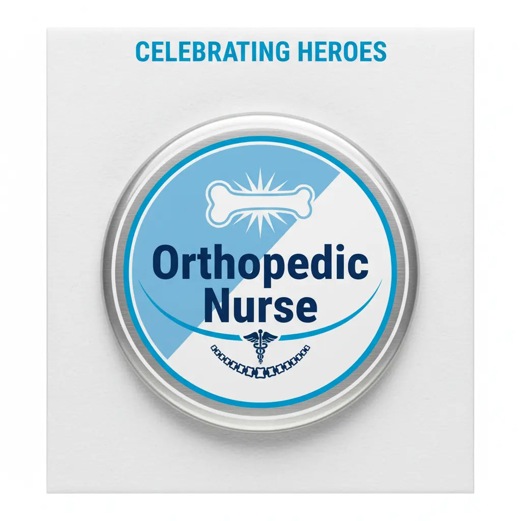 Orthopedic Nurse Pin Button 2.25-inch - mypinbacks.com