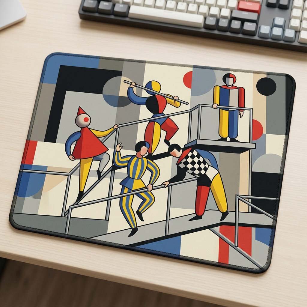 Oskar Schlemmer Group on the Railings I Mousepad