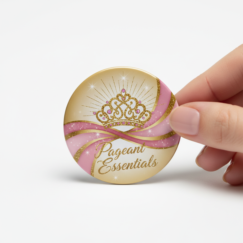 Pageant Essentials Pin Pinback 2.25-inch