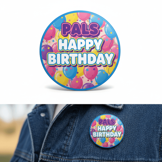 Pals Birthday Pinback 2.25-inch - My Pinbacks